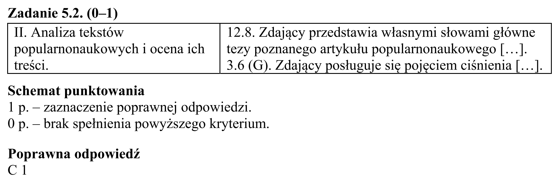 Matura, maj 2016, odpowiedź do zadania 5.2