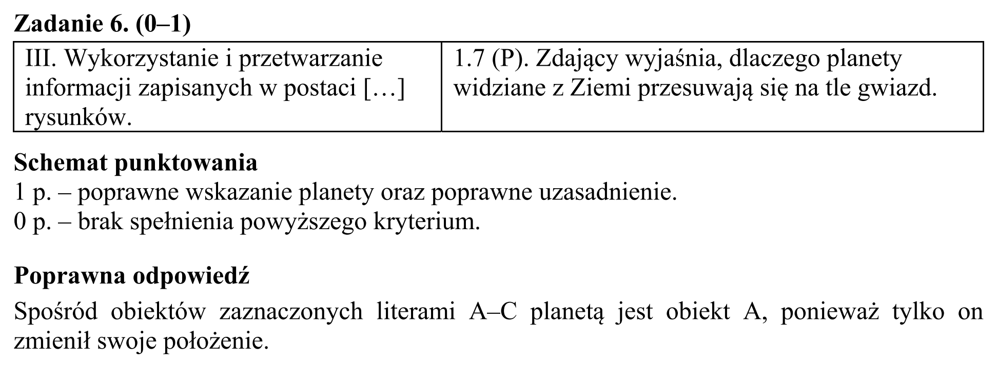 Matura, maj 2016, odpowiedź do zadania 6