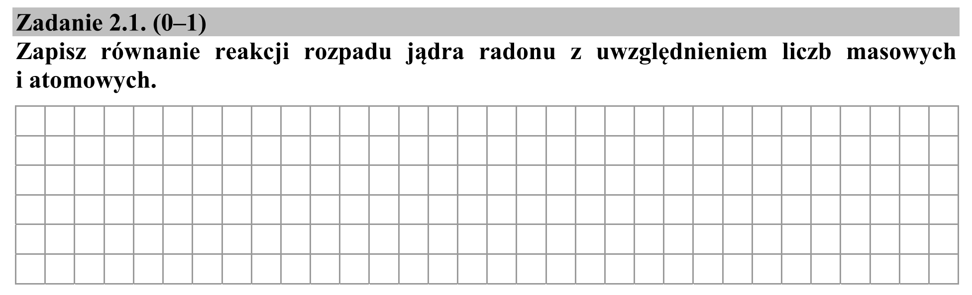 Matura, maj 2016, zadanie 2.1