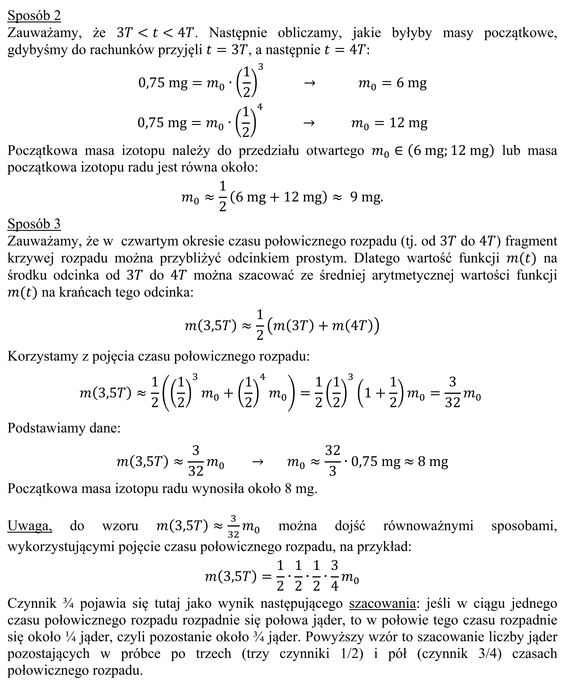 Matura, maj 2017, odpowiedź do zadania 16.3, fragment 2