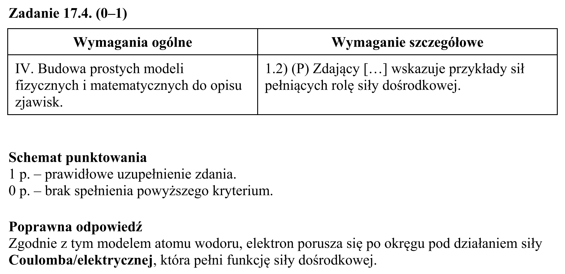 Matura, maj 2017, odpowiedź do zadania 17.4