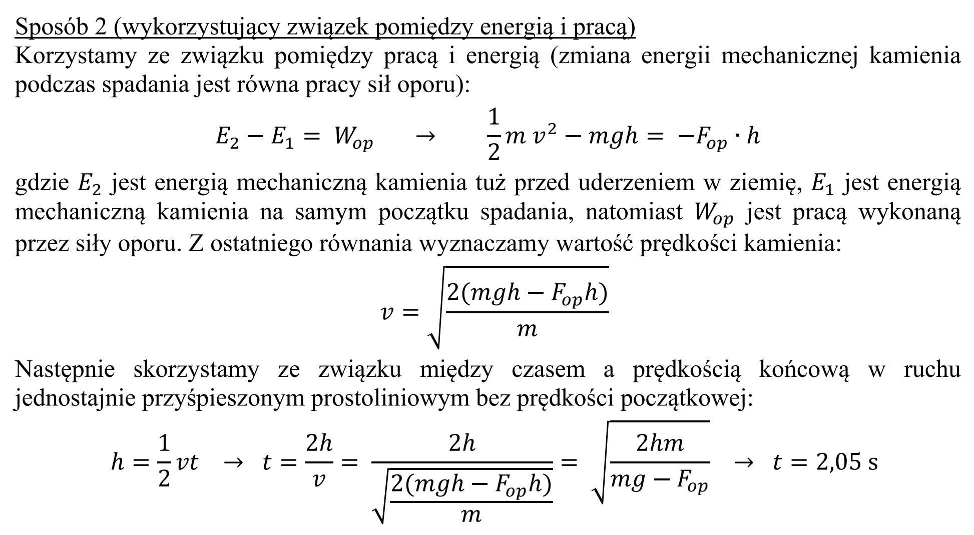 Matura, maj 2017, odpowiedź do zadania 4.1, fragment 2