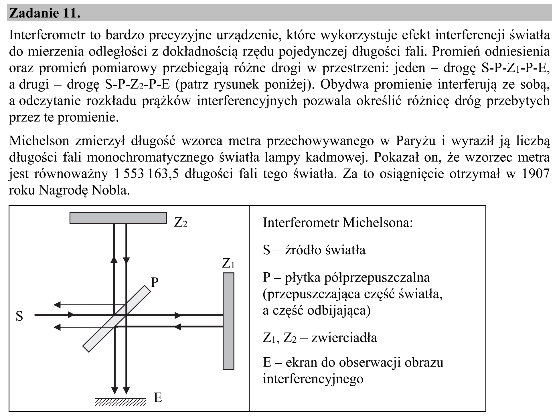Matura, maj 2017, wstęp zadania 11