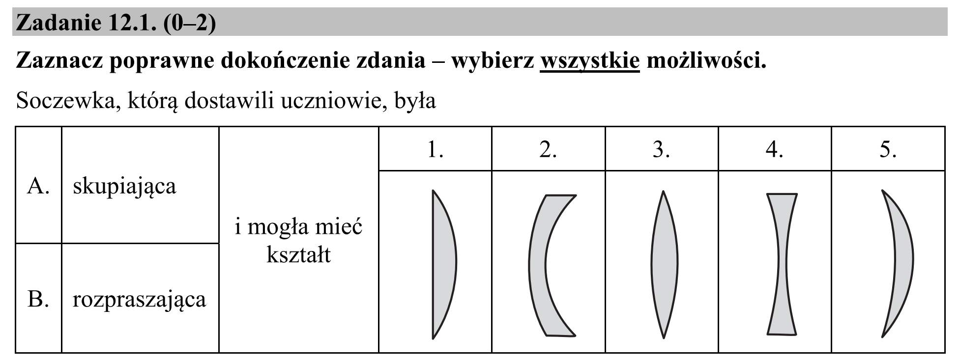 Matura, maj 2017, zadanie 12.1