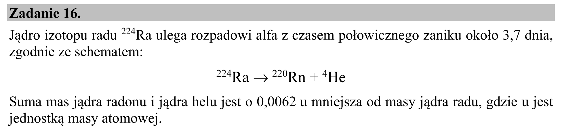 Matura, maj 2017, wstęp zadania 16
