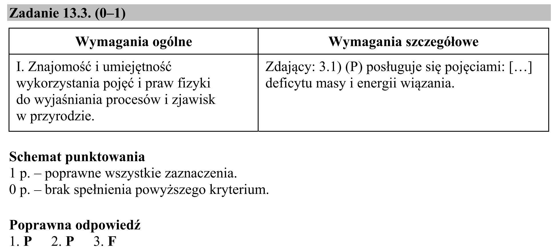 Matura, maj 2018, odpowiedź do zadania 13.3