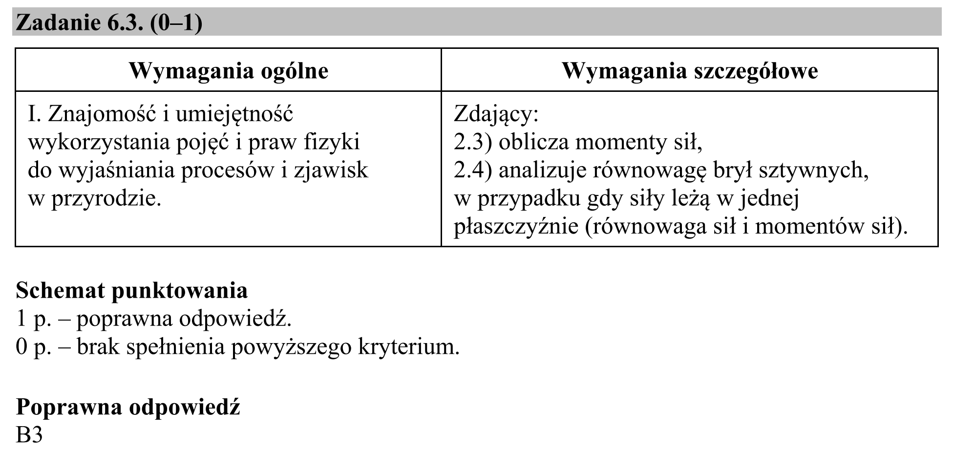 Matura, maj 2018, odpowiedź do zadania 6.3
