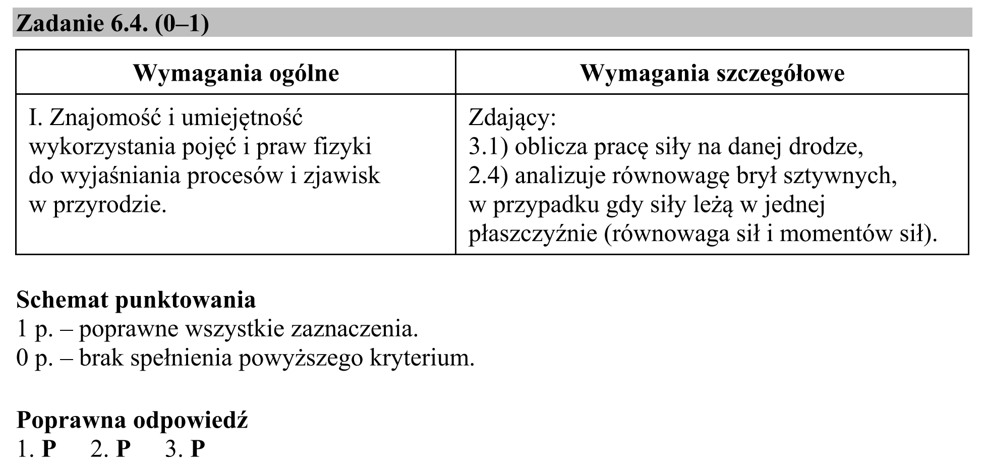 Matura, maj 2018, odpowiedź do zadania 6.4