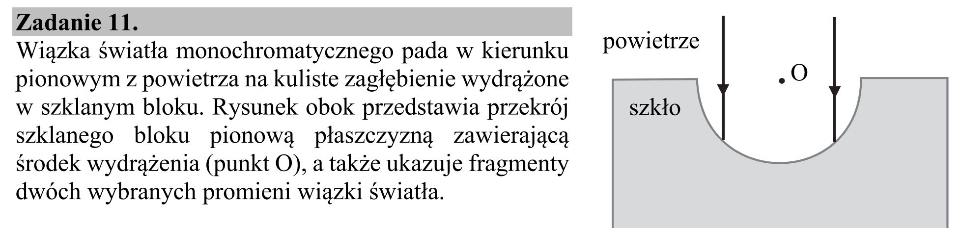 Matura, maj 2018, wstęp zadania 11