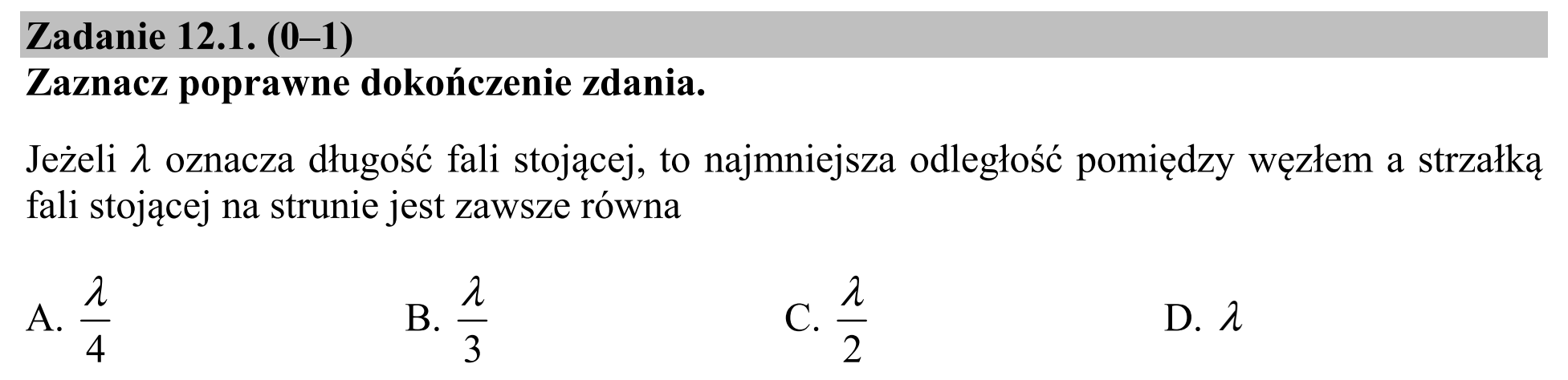 Matura, maj 2018, zadanie 12.1