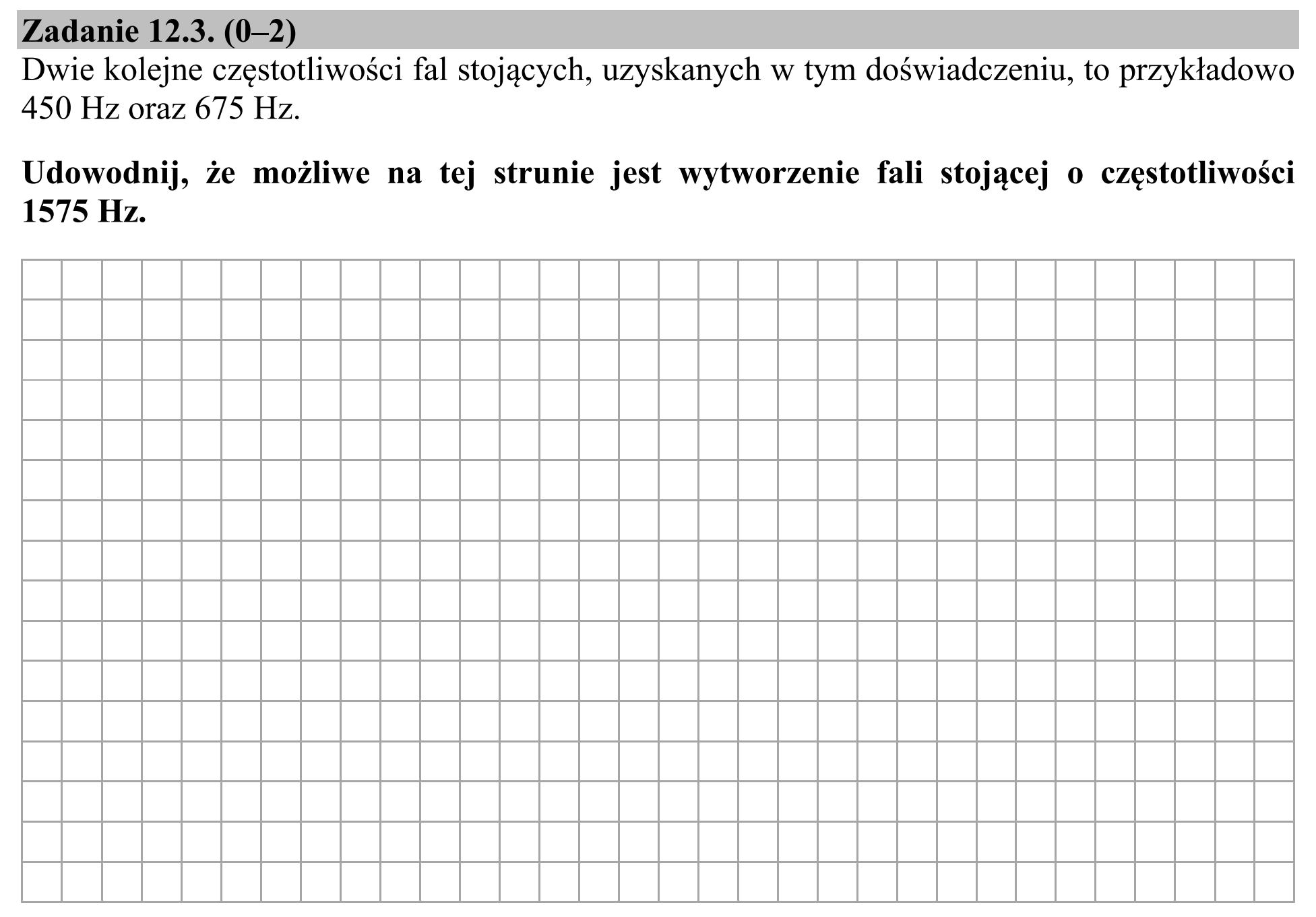Matura, maj 2018, zadanie 12.3