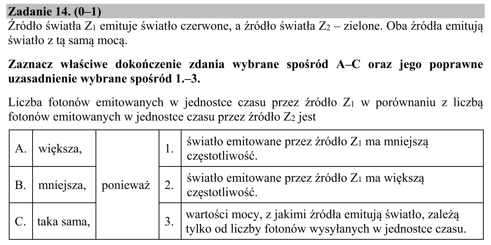 Matura, maj 2018, podgląd zadania 14
