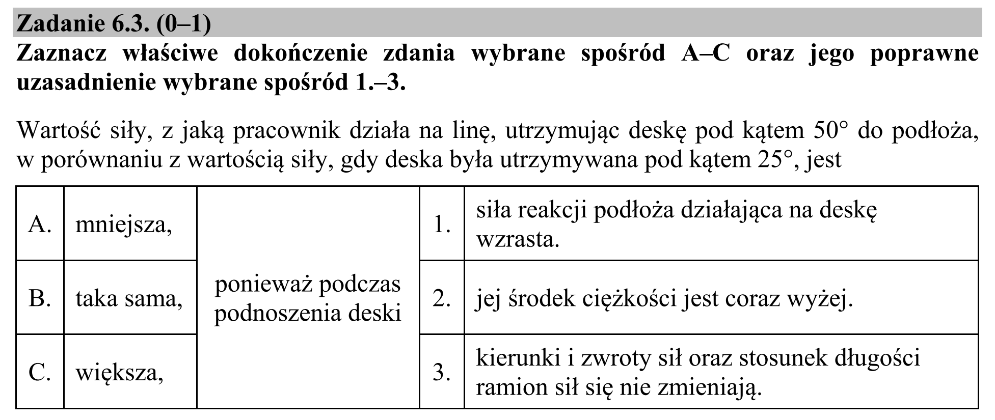 Matura, maj 2018, zadanie 6.3