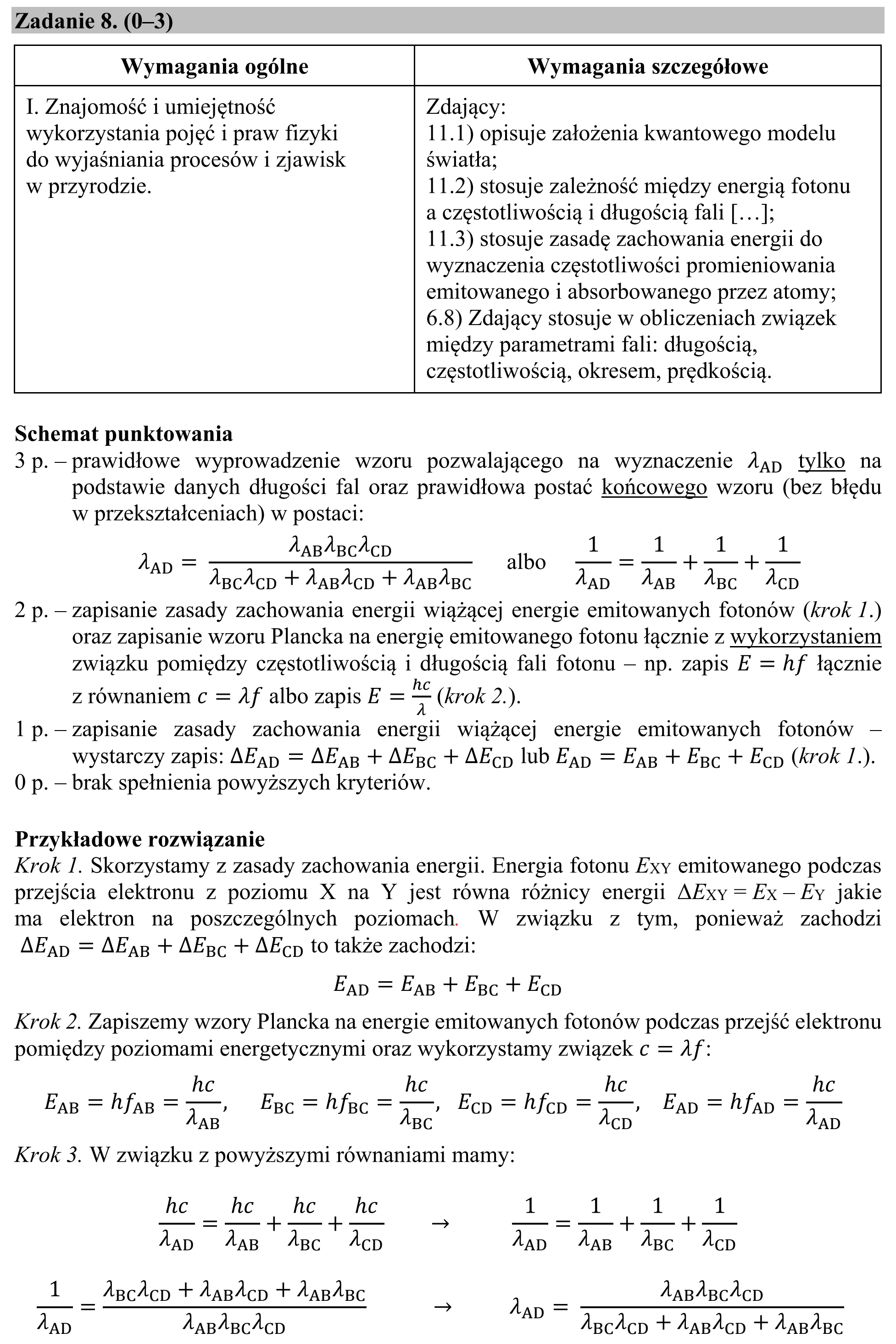 Matura, maj 2019, odpowiedź do zadania 8