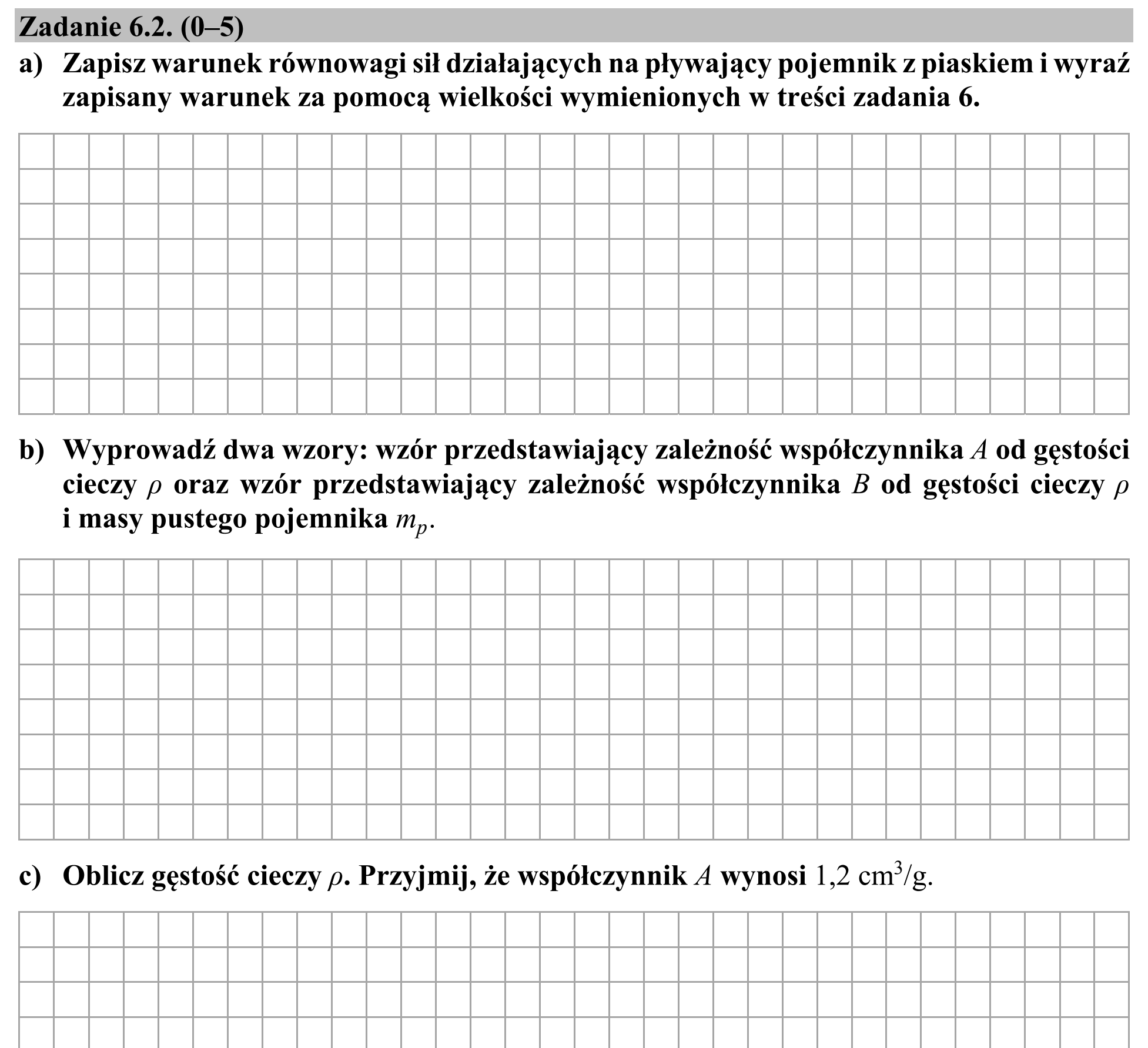 Matura, maj 2019, zadanie 6.2
