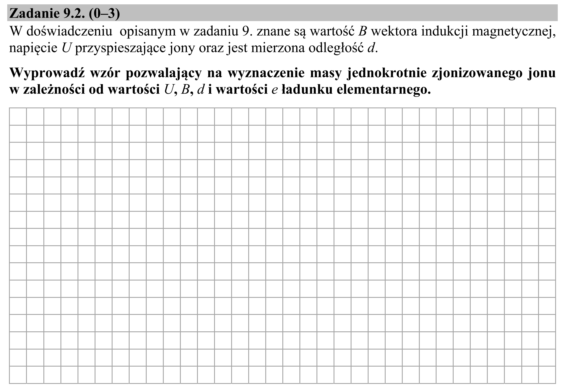 Matura, maj 2019, zadanie 9.2