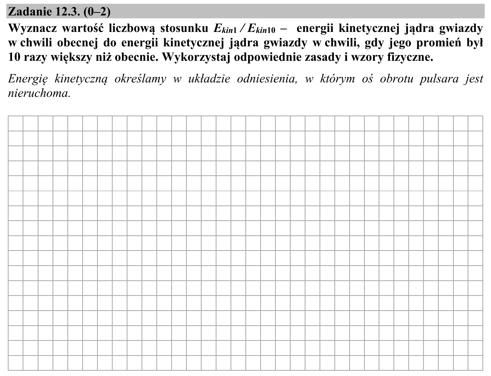 Matura, maj 2020, zadanie 12.3