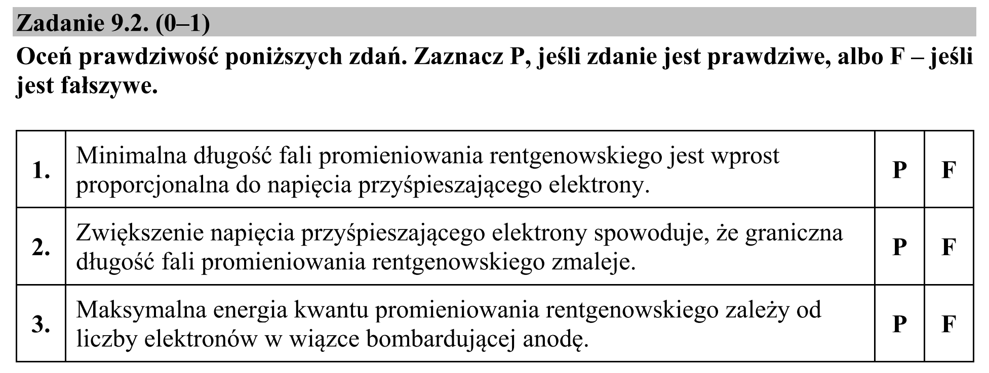 Matura, maj 2020, zadanie 9.2