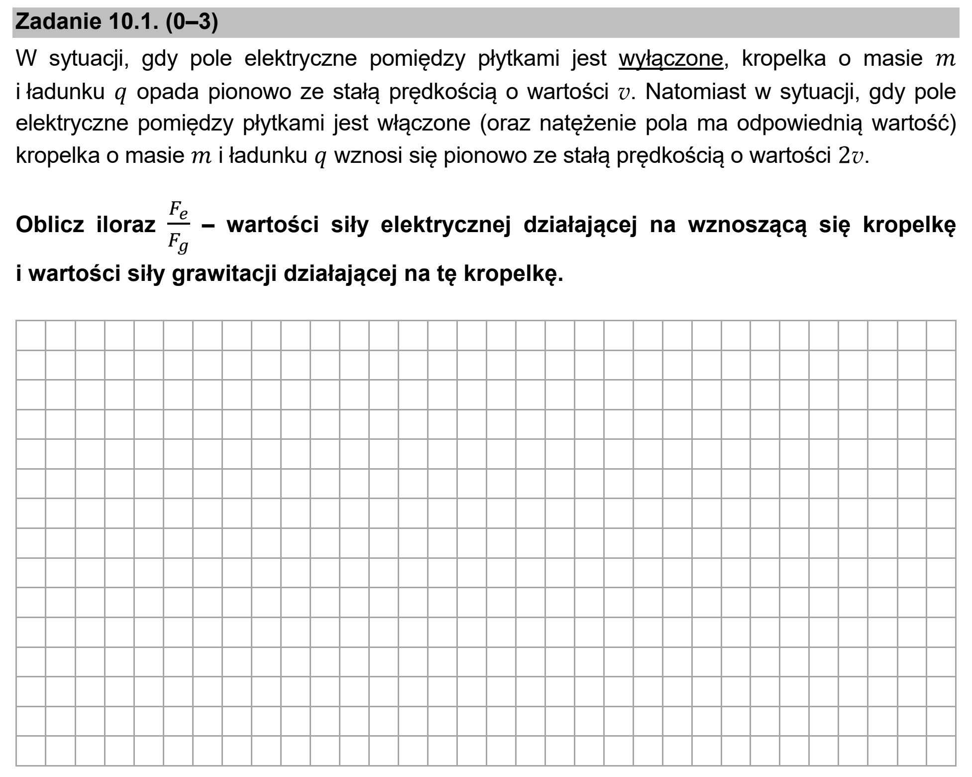 Matura, maj 2021, zadanie 10.1