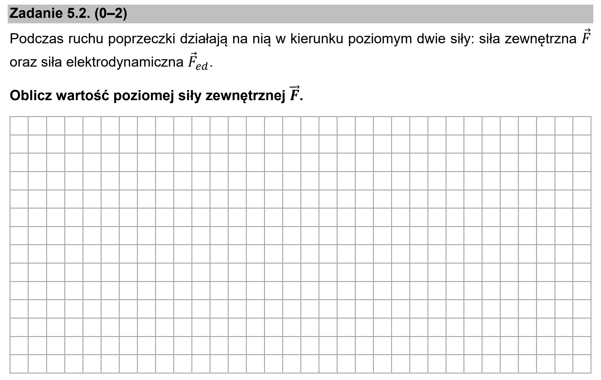 Matura, maj 2021, zadanie 5.2