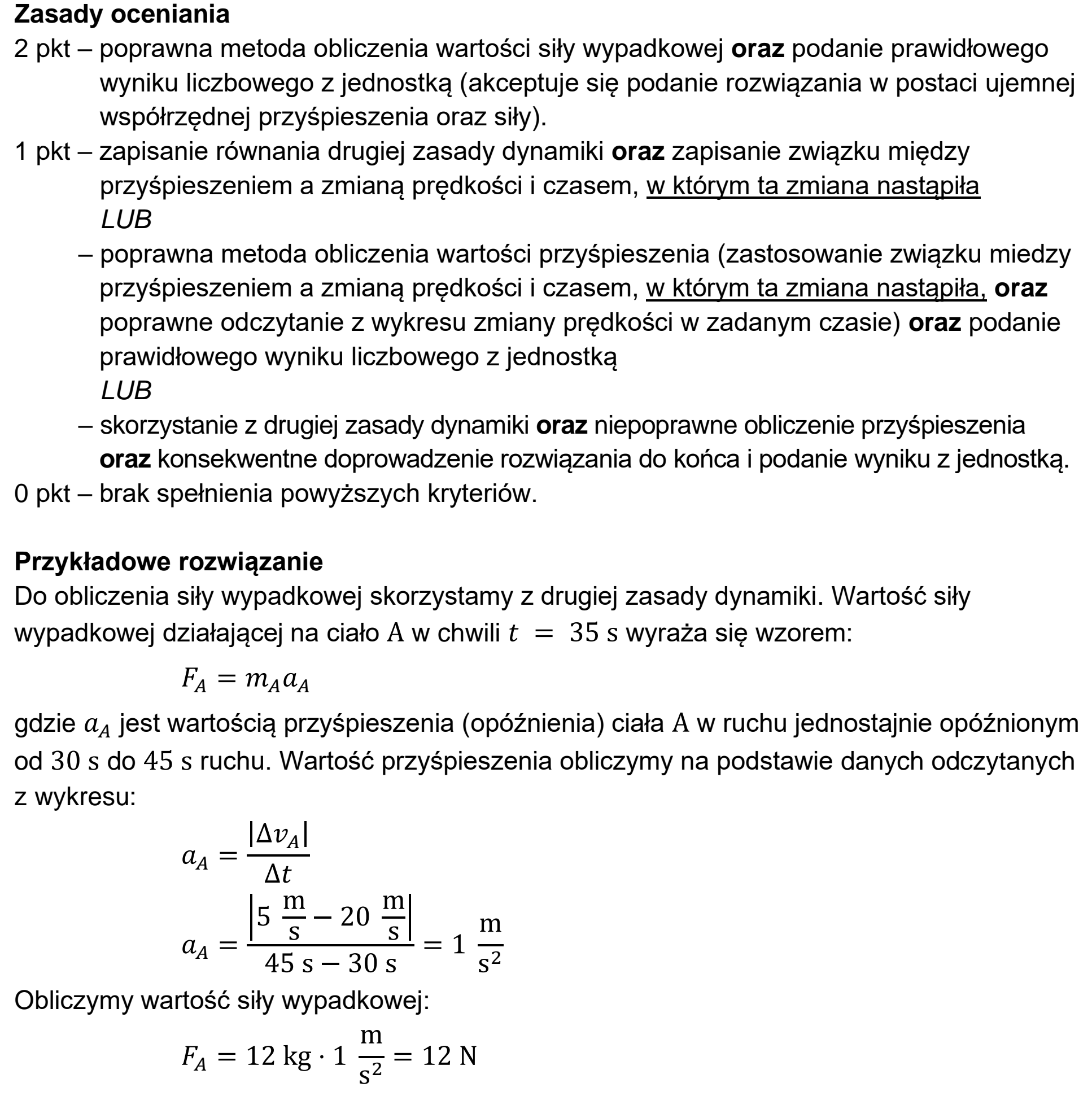 Matura, maj 2022, odpowiedź do zadania 1.2