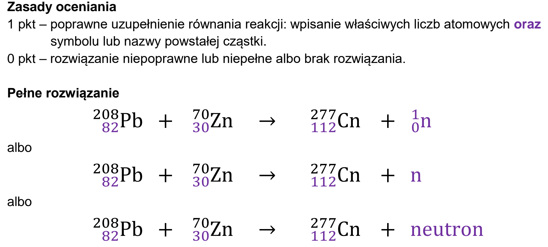 Matura, maj 2023, odpowiedź do zadania 11.1
