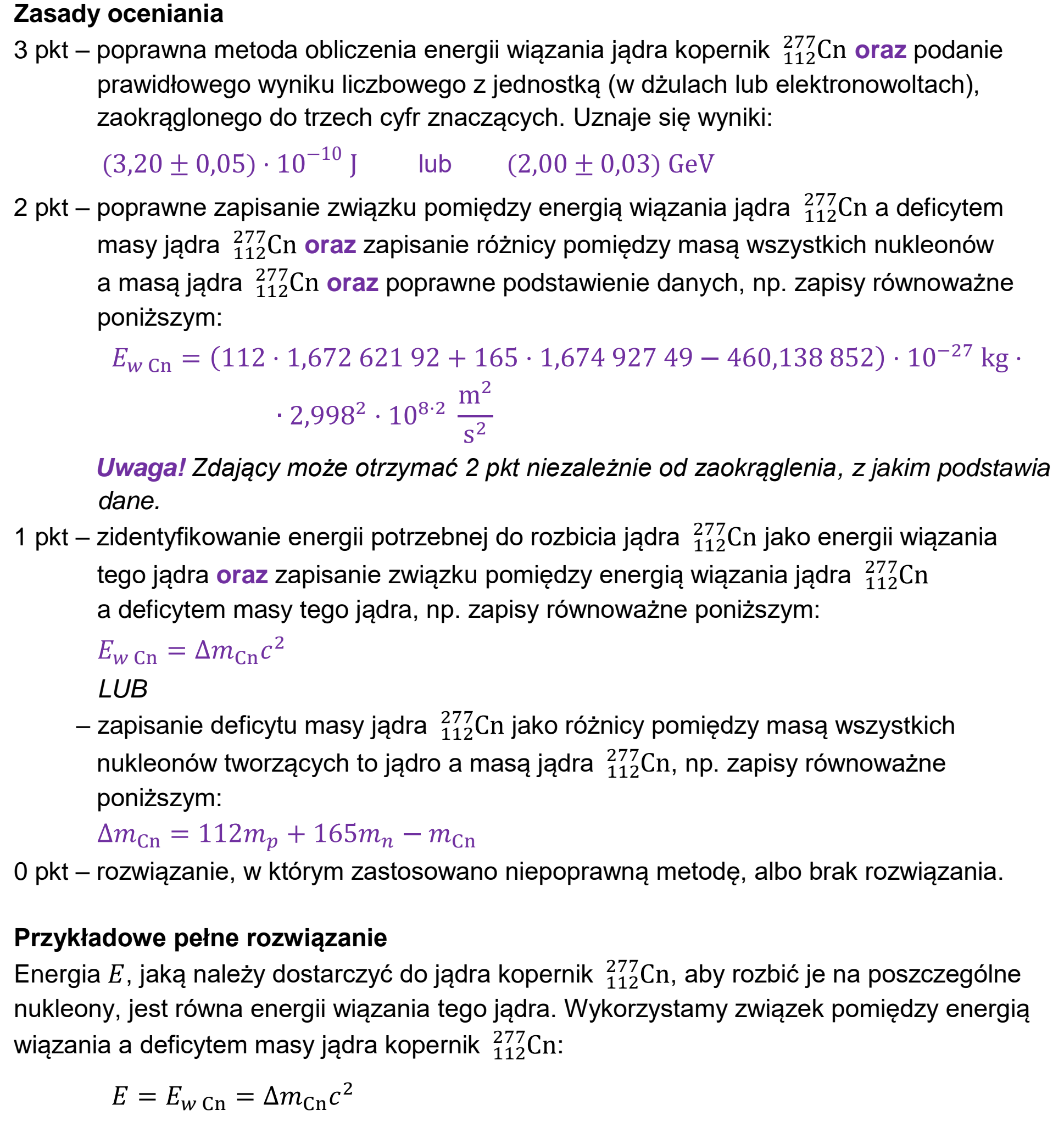 Matura, maj 2023, odpowiedź do zadania 11.3, fragment 1