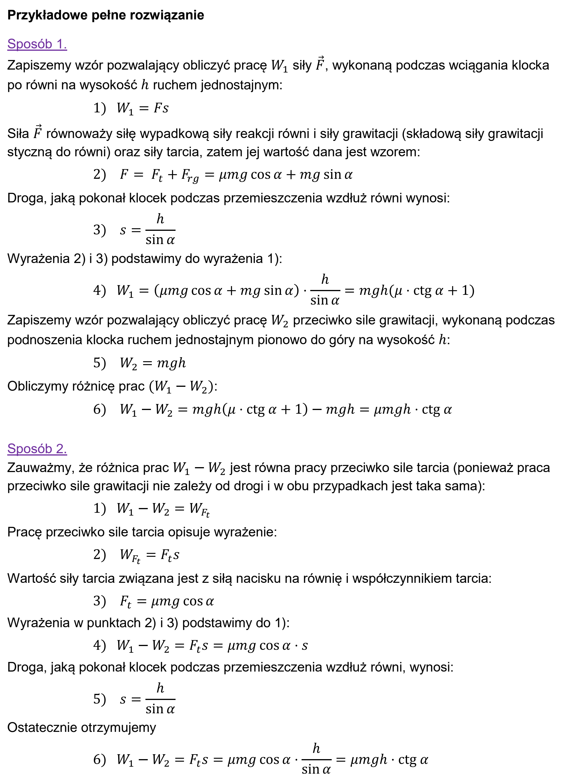 Matura, maj 2023, odpowiedź do zadania 3.2, fragment 2