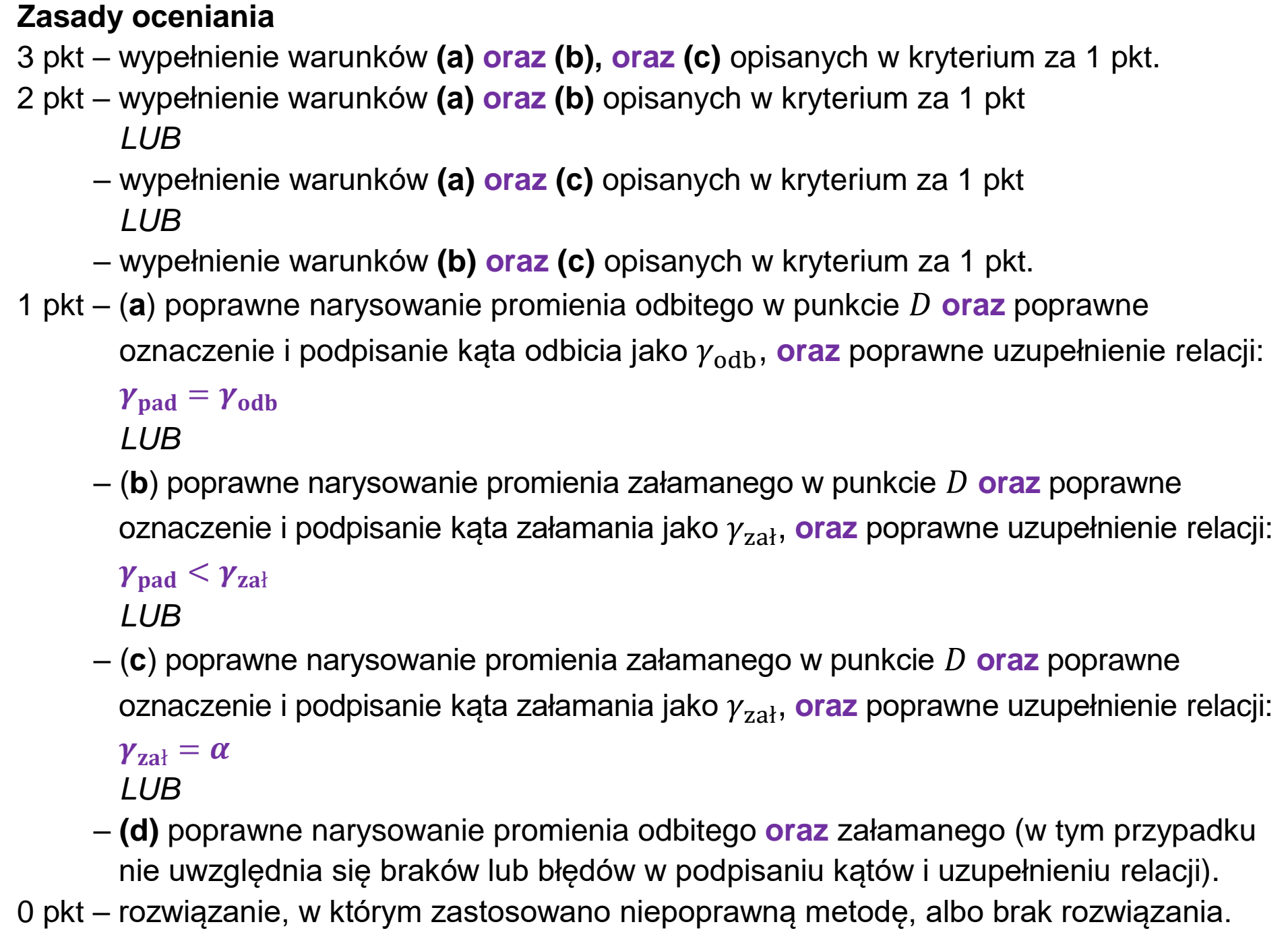 Matura, maj 2023, odpowiedź do zadania 9.1