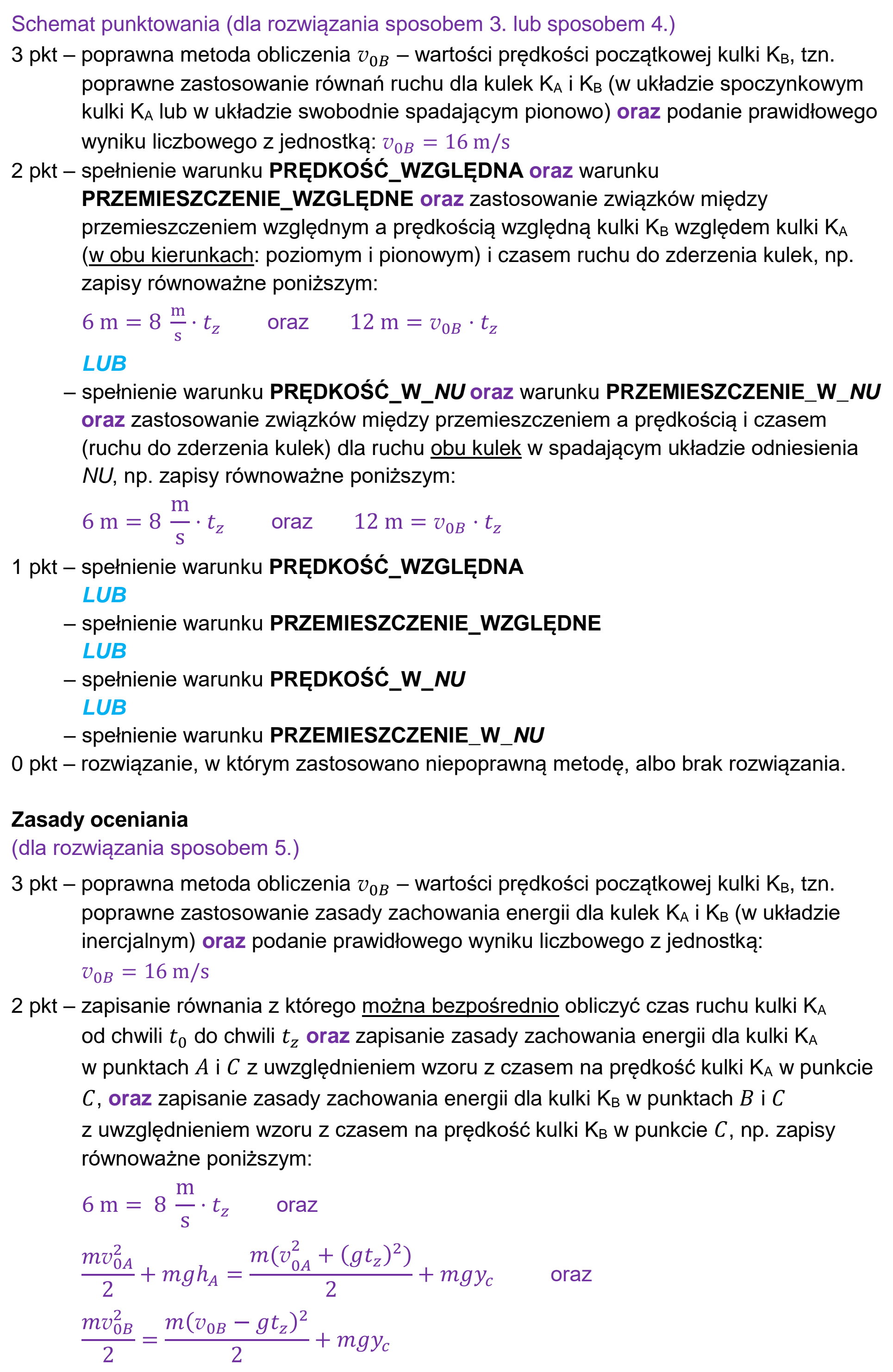 Matura, maj 2025, odpowiedź do zadania 1.2, fragment 2