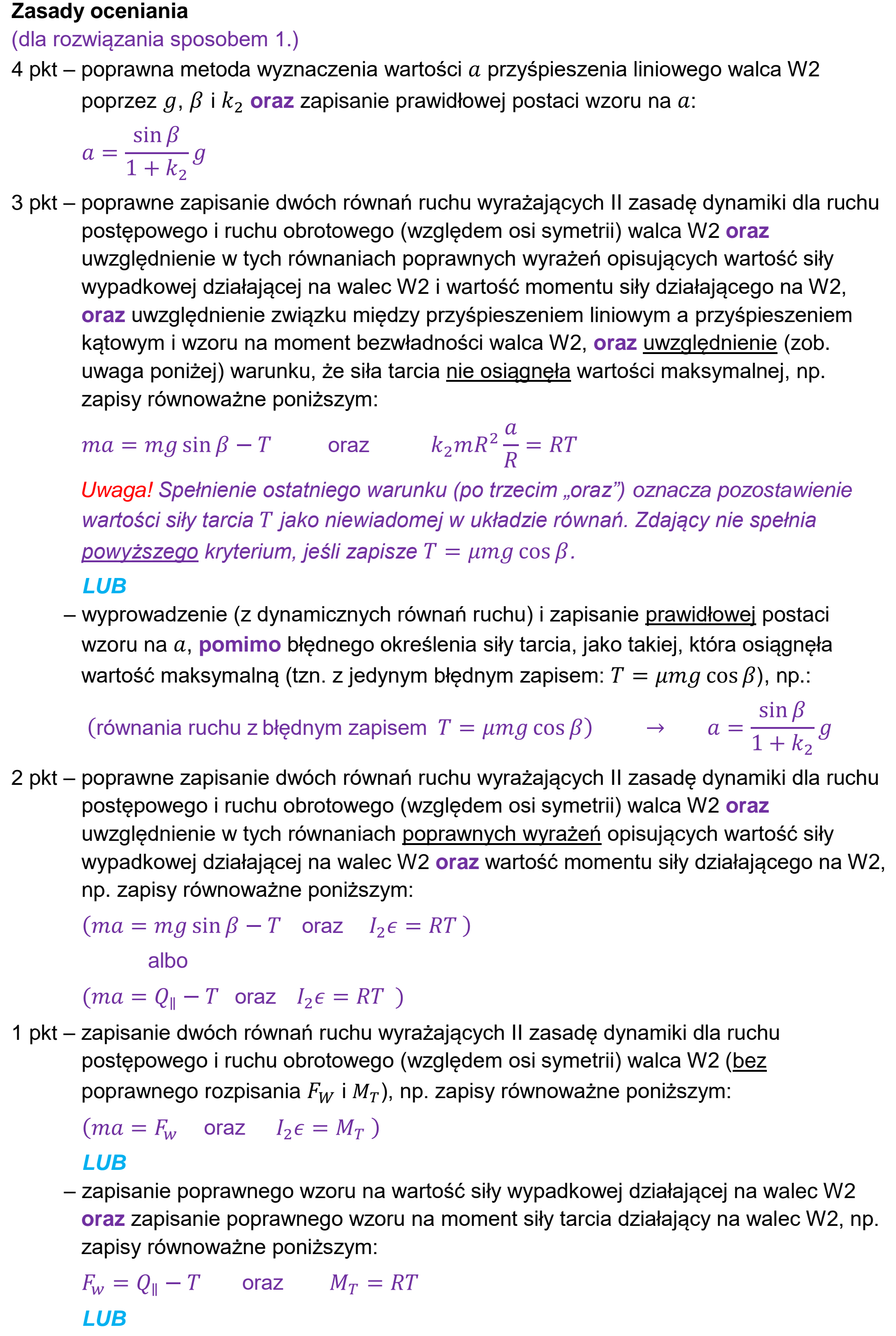 Matura, maj 2025, odpowiedź do zadania 2.2