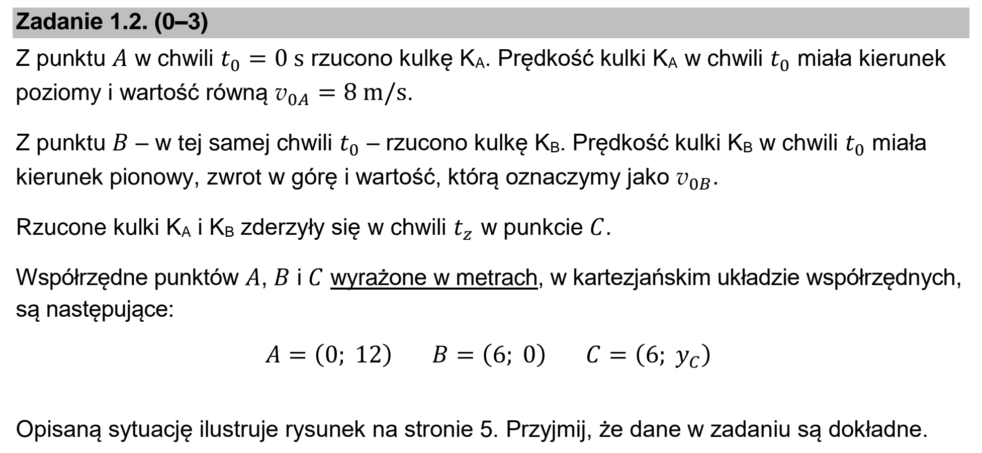 Matura, maj 2025, zadanie 1.2, fragment 1