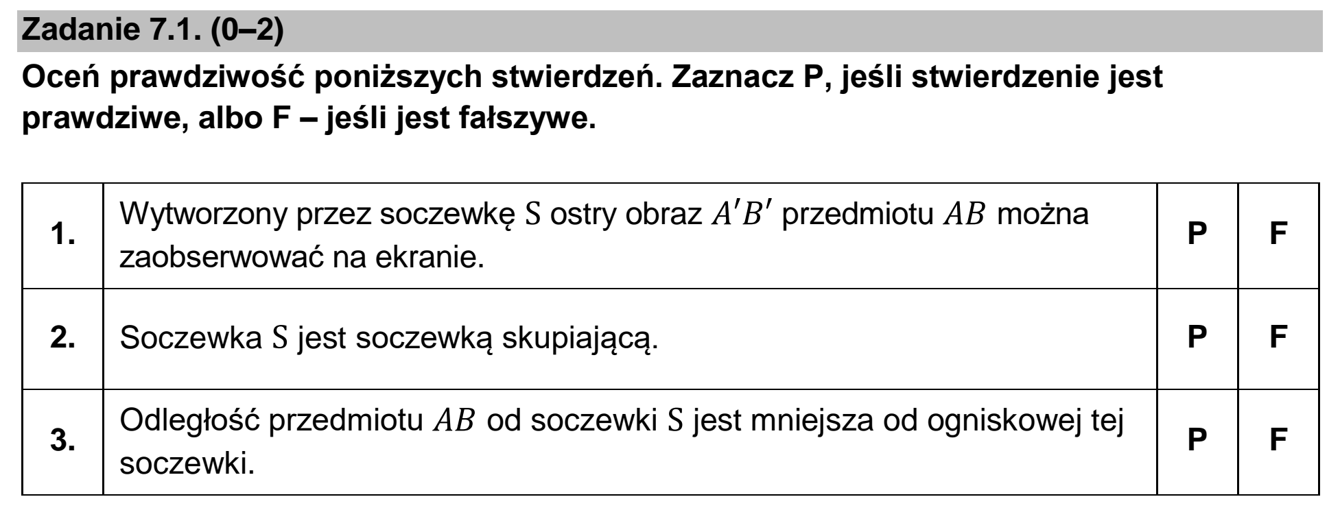 Matura, maj 2025, zadanie 7.1