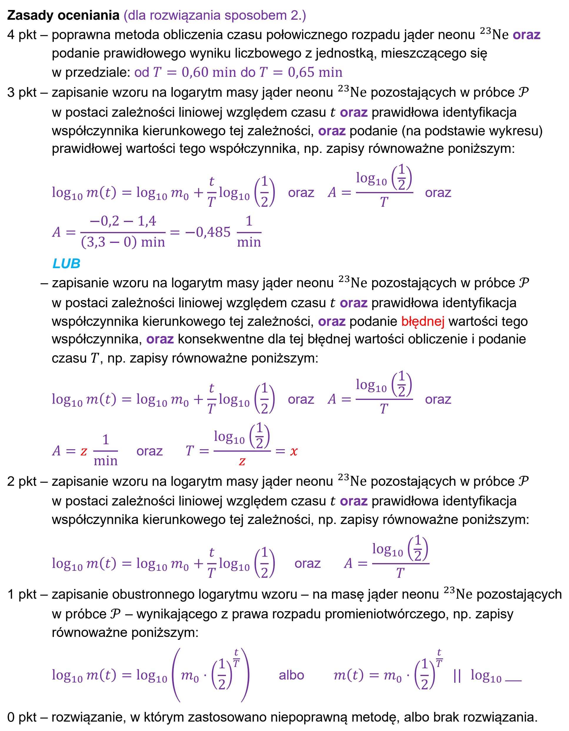 Matura, maj 2026, odpowiedź do zadania 11.3, fragment 2