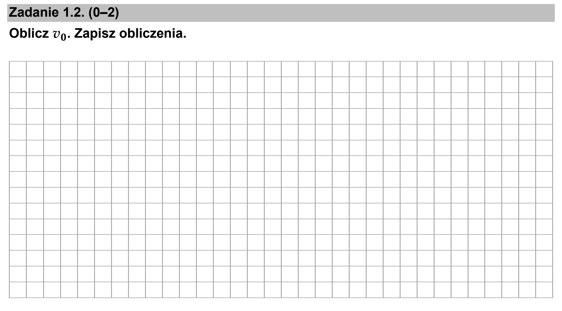 Matura, maj 2026, zadanie 1.2
