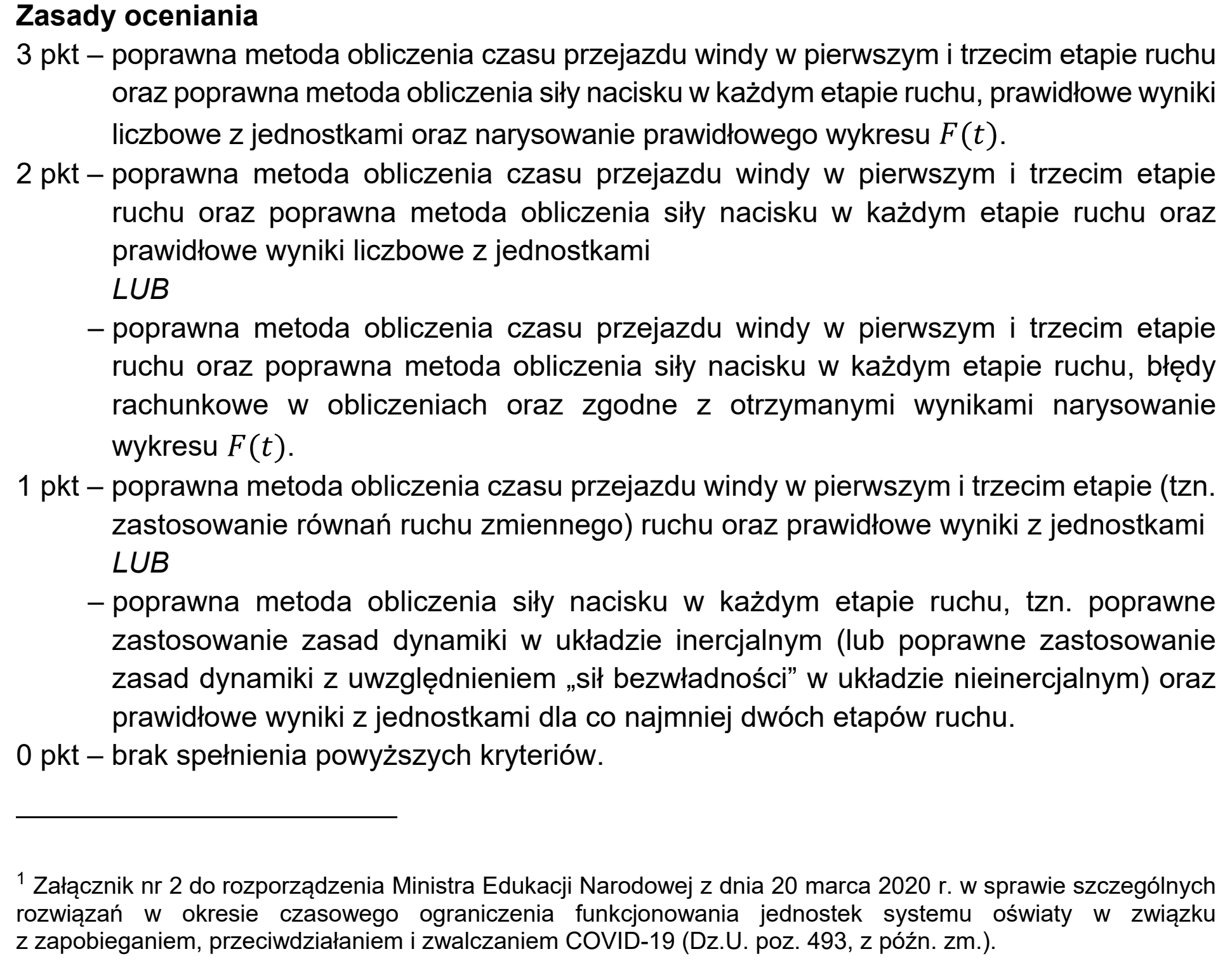 Matura próbna, marzec 2021, odpowiedź do zadania 1.1