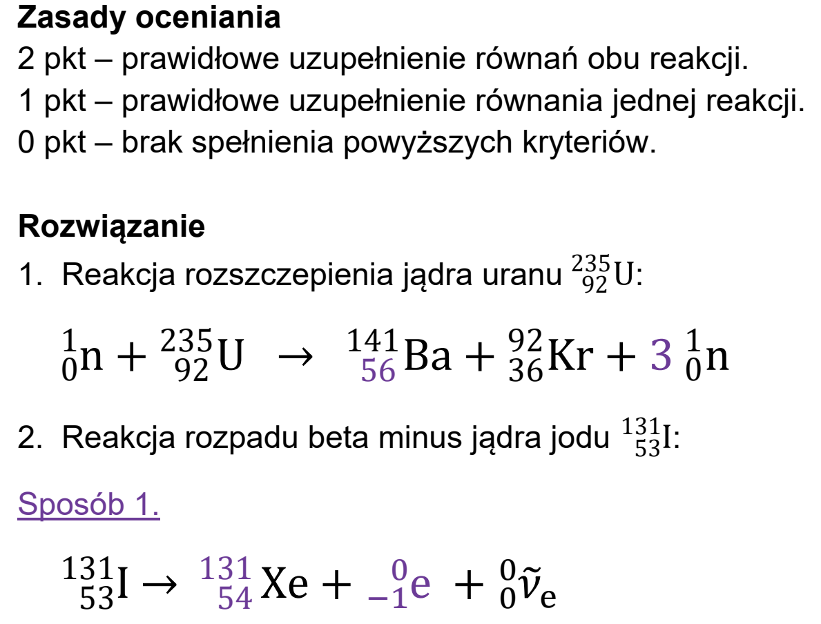 Matura próbna, marzec 2021, odpowiedź do zadania 12.1, fragment 1