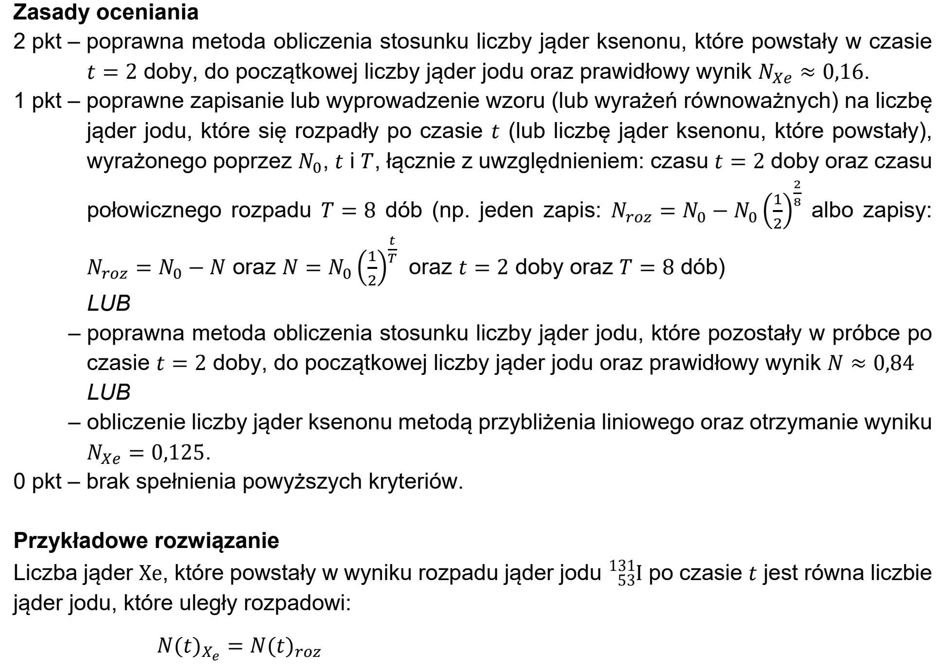 Matura próbna, marzec 2021, odpowiedź do zadania 12.2