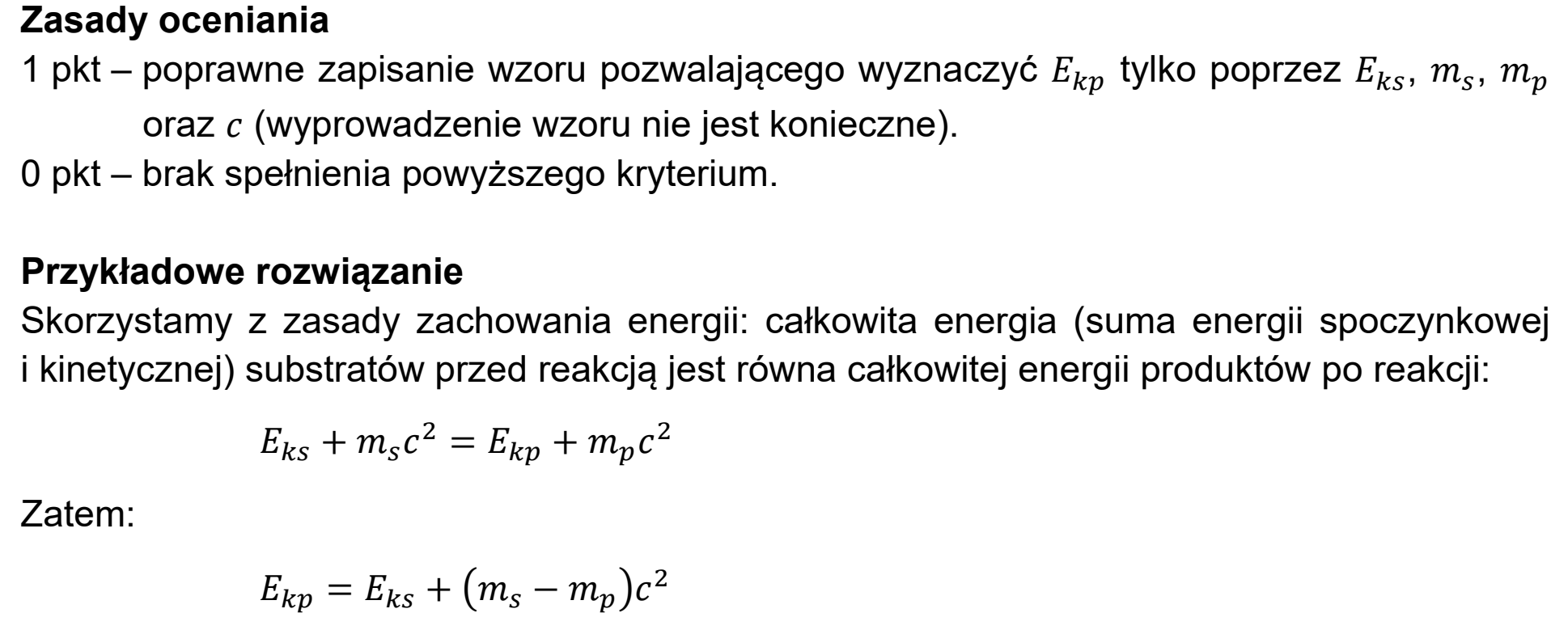 Matura próbna, marzec 2021, odpowiedź do zadania 12.3