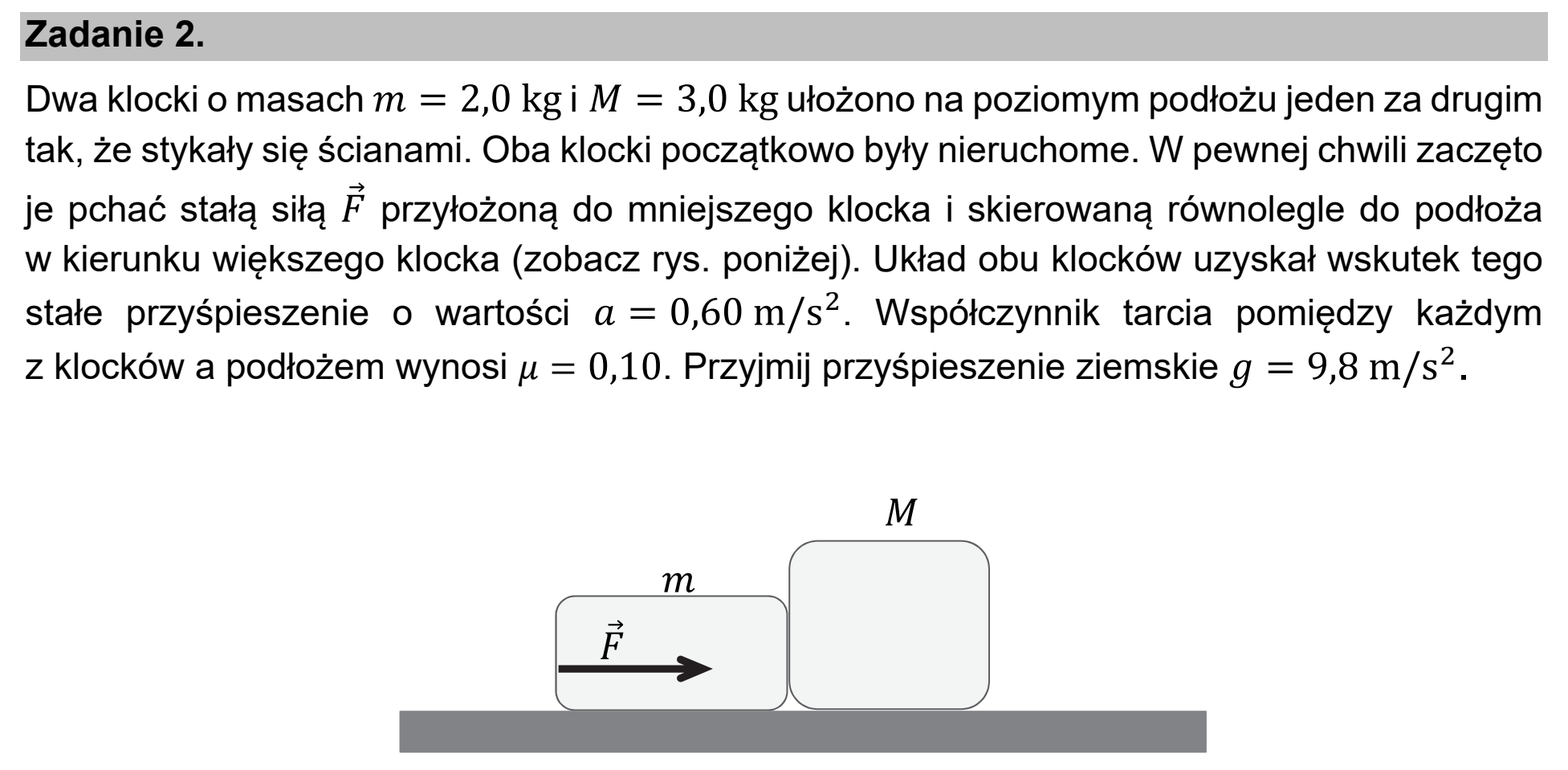 Matura próbna, marzec 2021, wstęp zadania 2