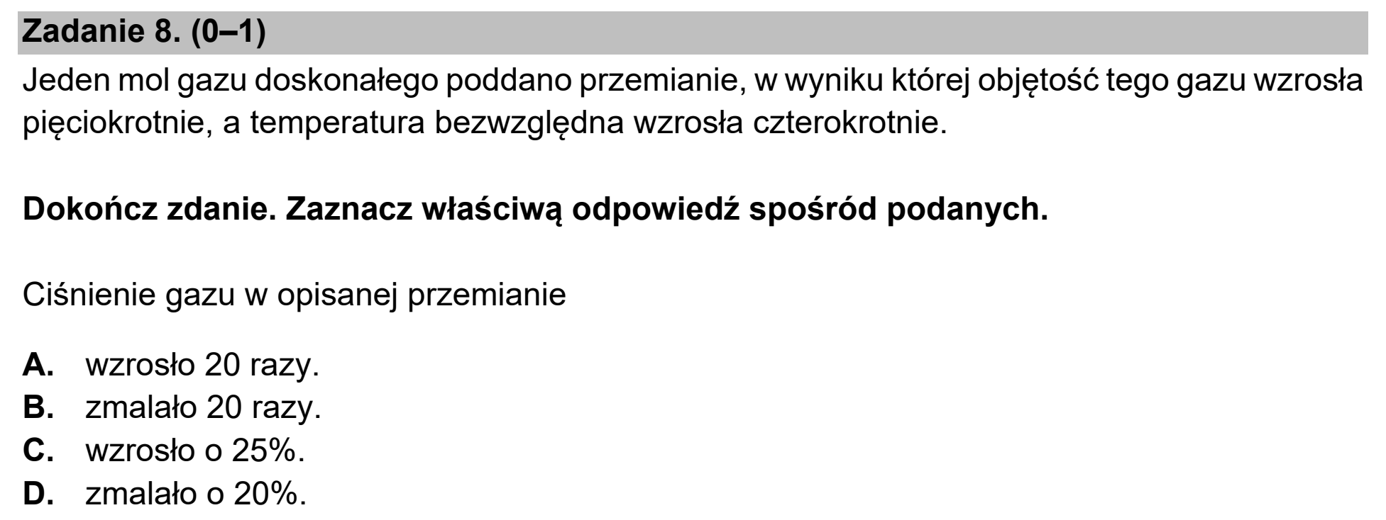 Matura próbna, marzec 2021, podgląd zadania 8