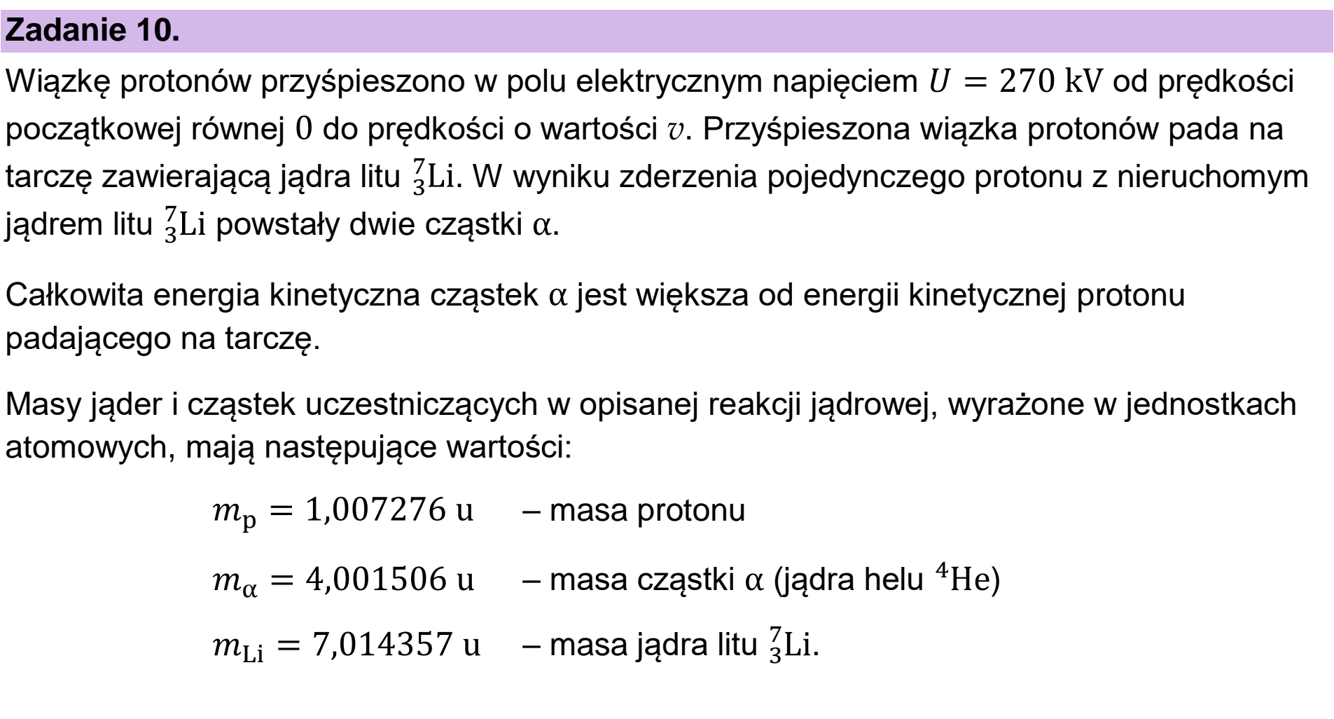 Matura dodatkowa, czerwiec 2023, wstęp zadania 10