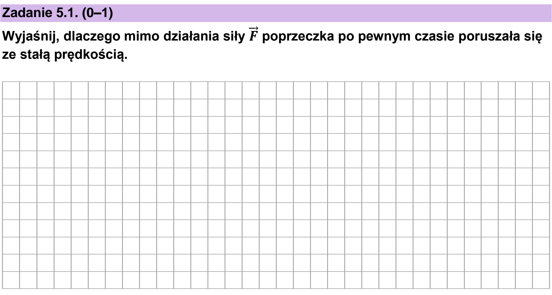 Matura dodatkowa, czerwiec 2023, zadanie 5.1