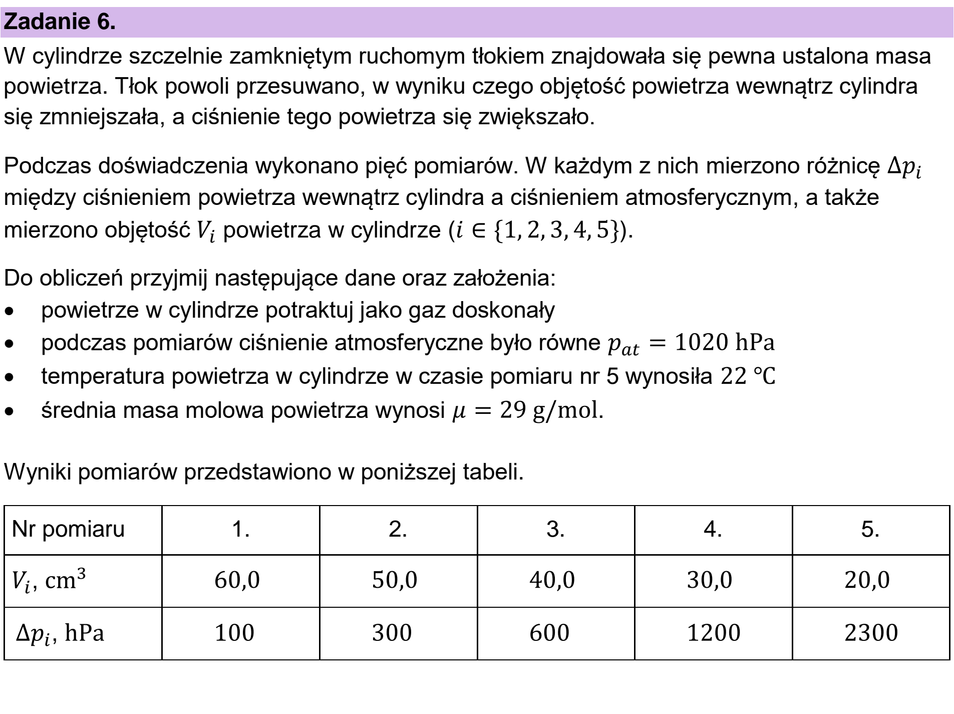 Matura dodatkowa, czerwiec 2023, wstęp zadania 6