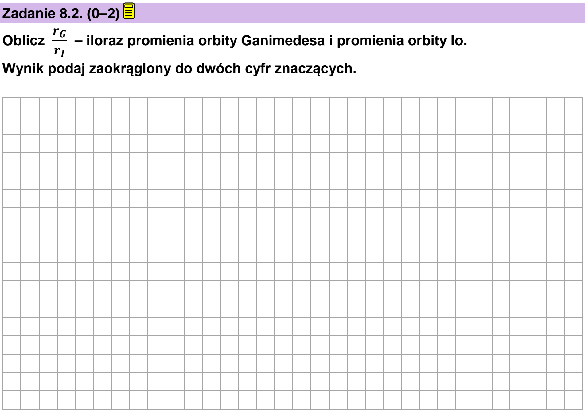 Matura dodatkowa, czerwiec 2023, zadanie 8.2