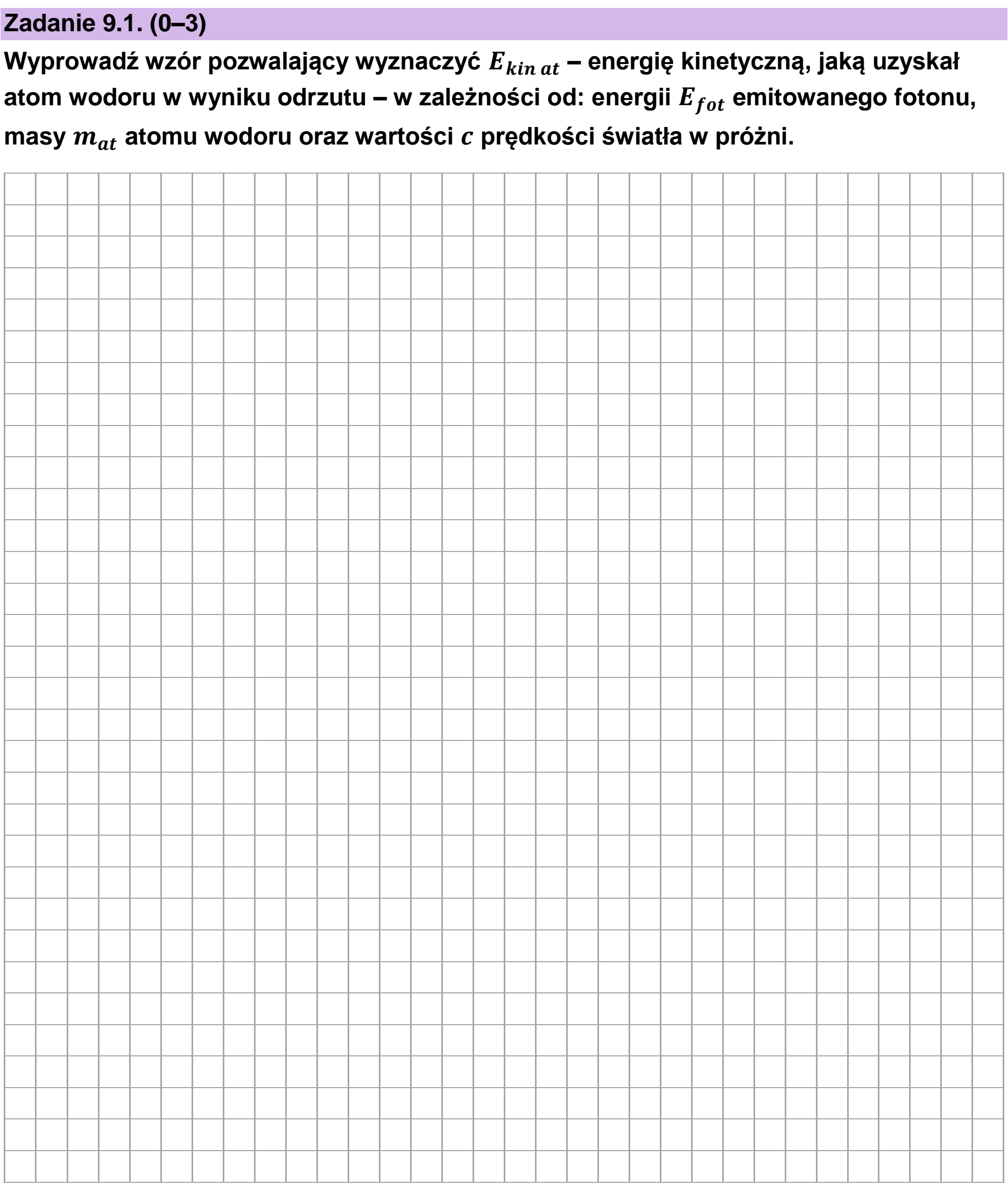 Matura dodatkowa, czerwiec 2023, zadanie 9.1