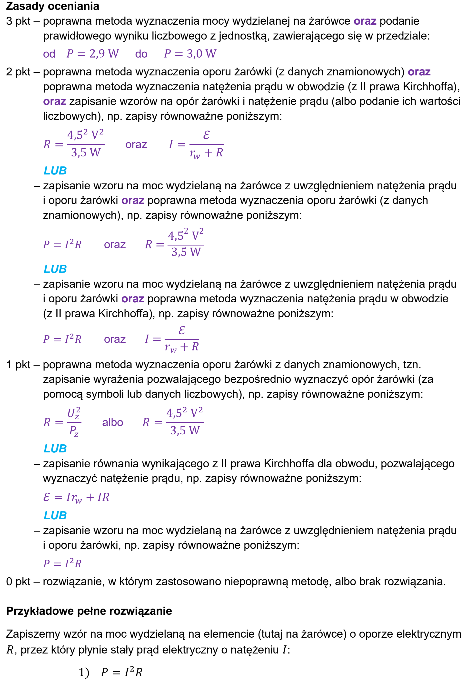 Matura dodatkowa, czerwiec 2025, odpowiedź do zadania 8.1