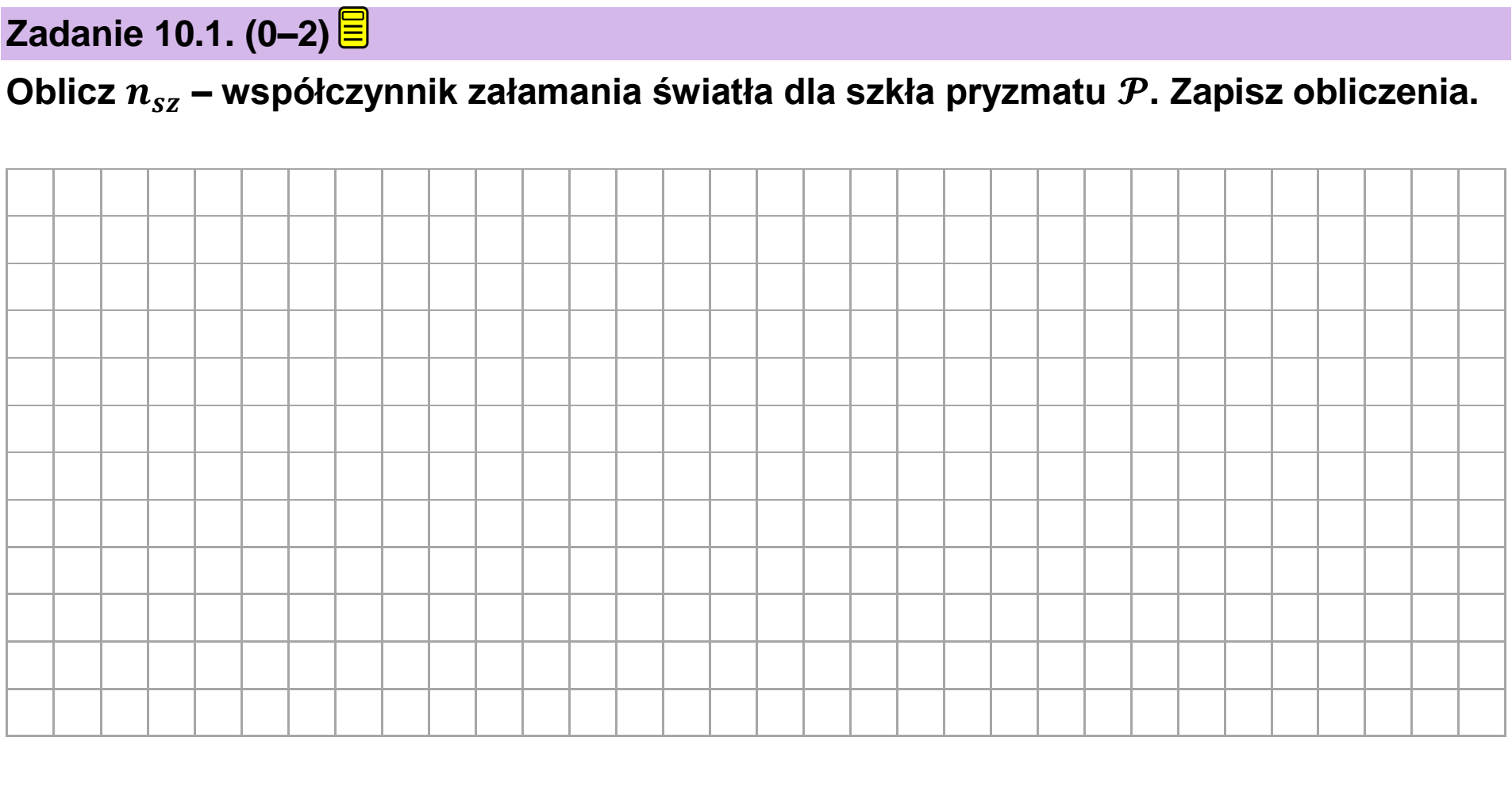 Matura dodatkowa, czerwiec 2025, zadanie 10.1
