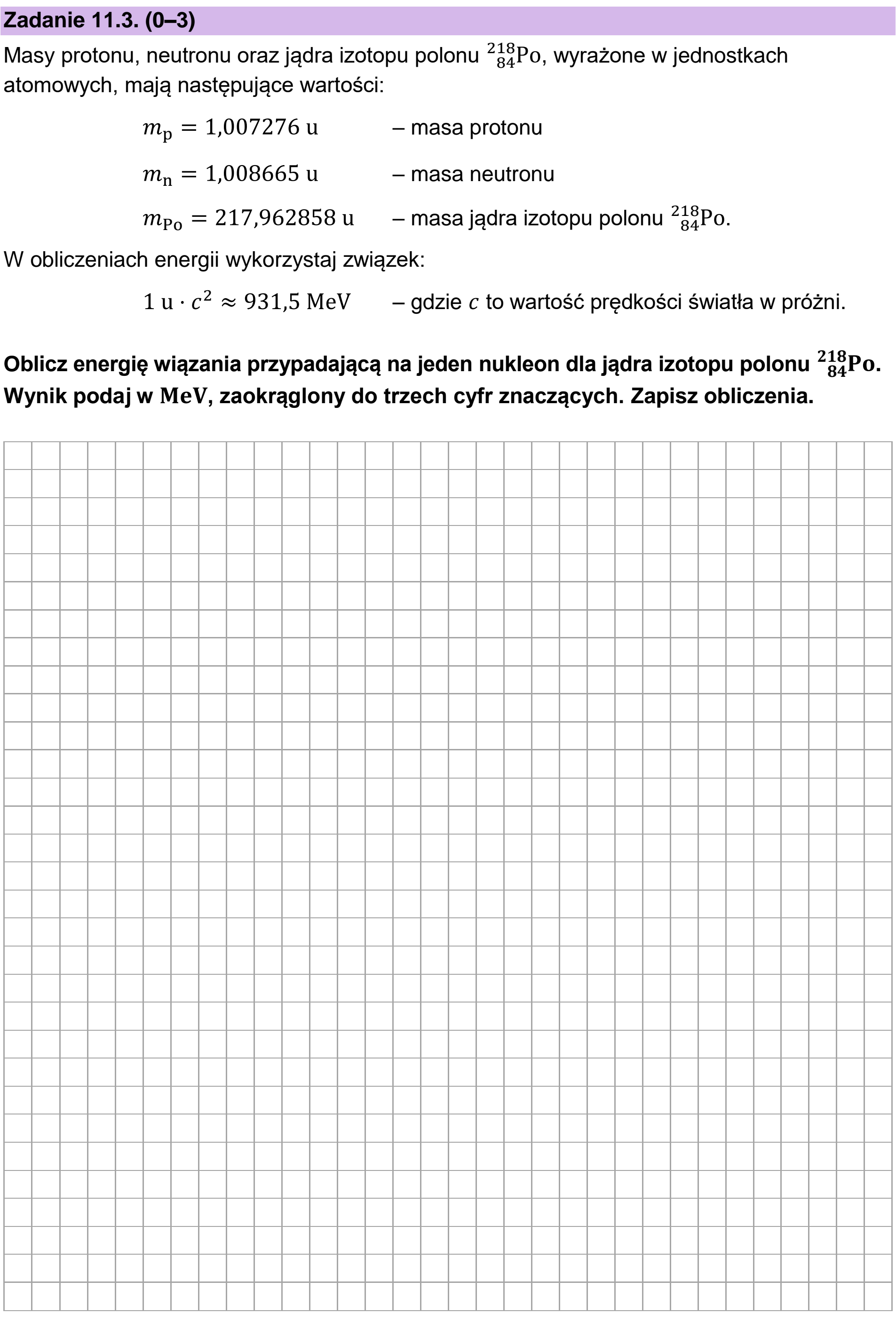 Matura dodatkowa, czerwiec 2025, zadanie 11.3