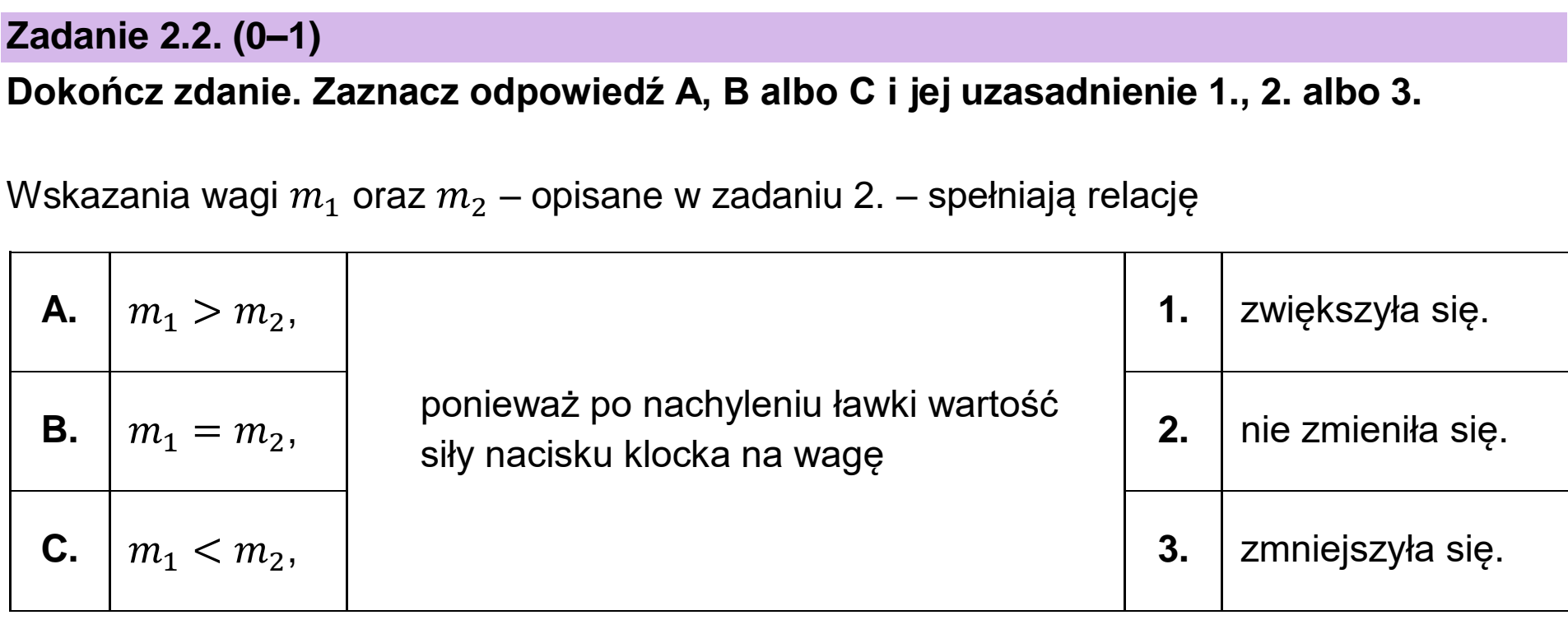 Matura dodatkowa, czerwiec 2025, zadanie 2.2